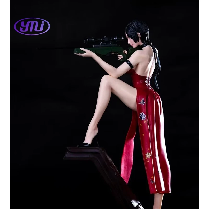 PVC Resin Statue Action High Quality 13.4 Inch Huntress Fighting Posture Sexy Girl Ada Wong Resident Evil Figure Anime
