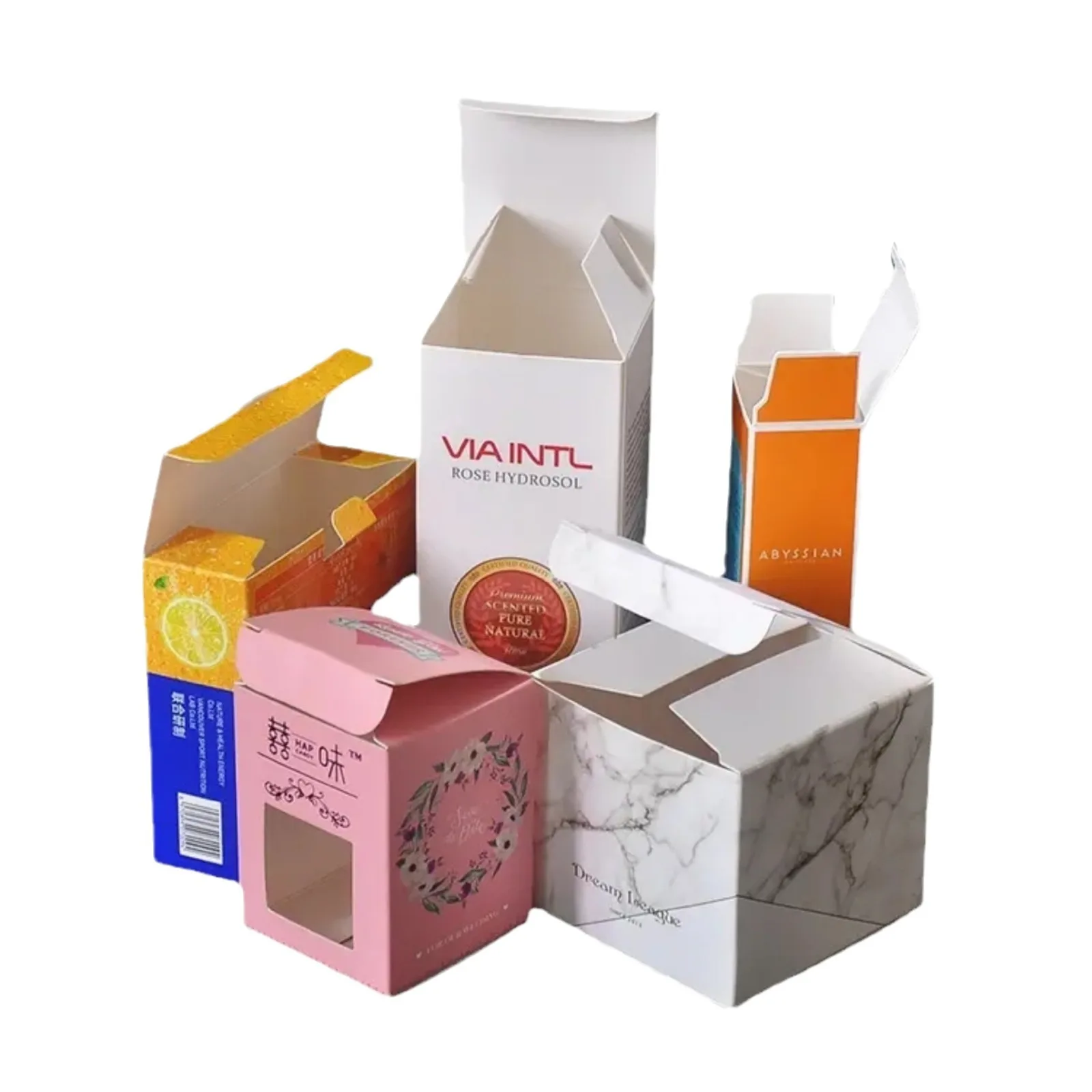 Print Paper Box Custom Logo Boxes CMYK Printed Packaging Rigid Cardboard Paper Magnetic Ramadan Hamper Gift Boxes With Bag