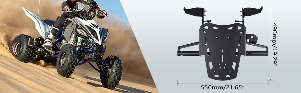 Nicecnc Rear Luggage Rack for Yamaha Raptor 700 2013-2024