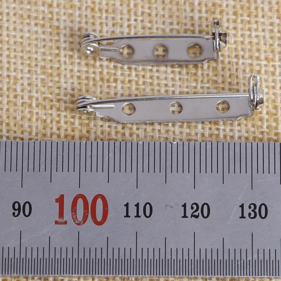 300 Piezas Broche Pin 20mm Pasadores de Barra 25mm 32mm Pasadores de Seguridad de Plata para DIY Etiqueta de Nombre Pin de Boda Artesanía Fabricación de Joyas