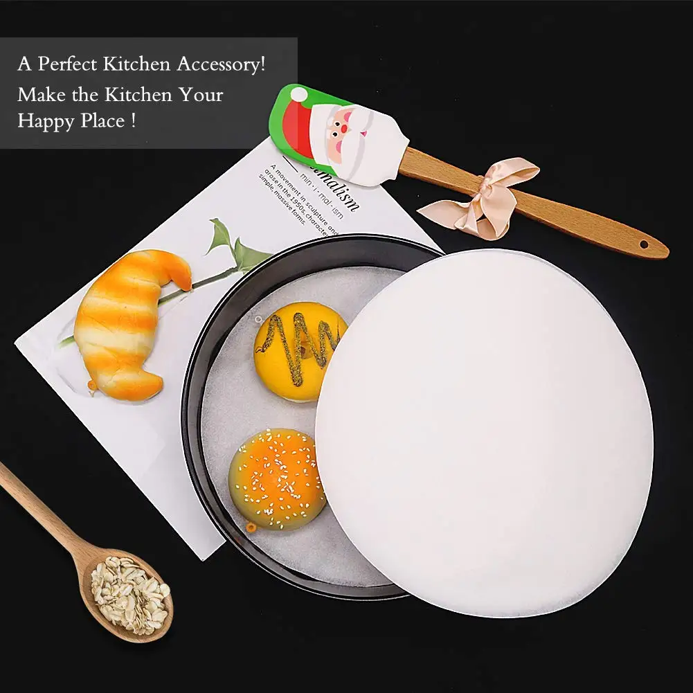 New arrival 8 inch rounds non stick baking parchment circles cake parchment rounds paper for cake pan