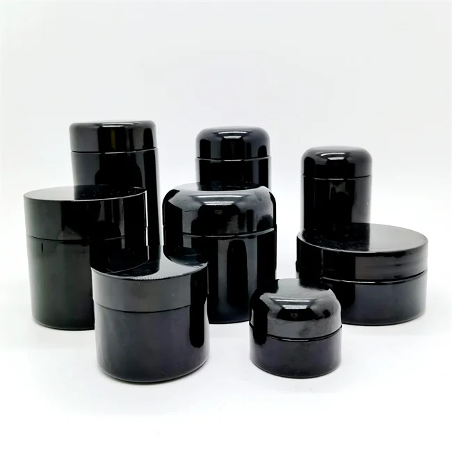 JCASE Stash Jar Mit Schwarzer Silikonhülle – Luftdichtes Aufbewahrungsglas 280 Ml, Borosilikatglas & Aluminium-Deckel