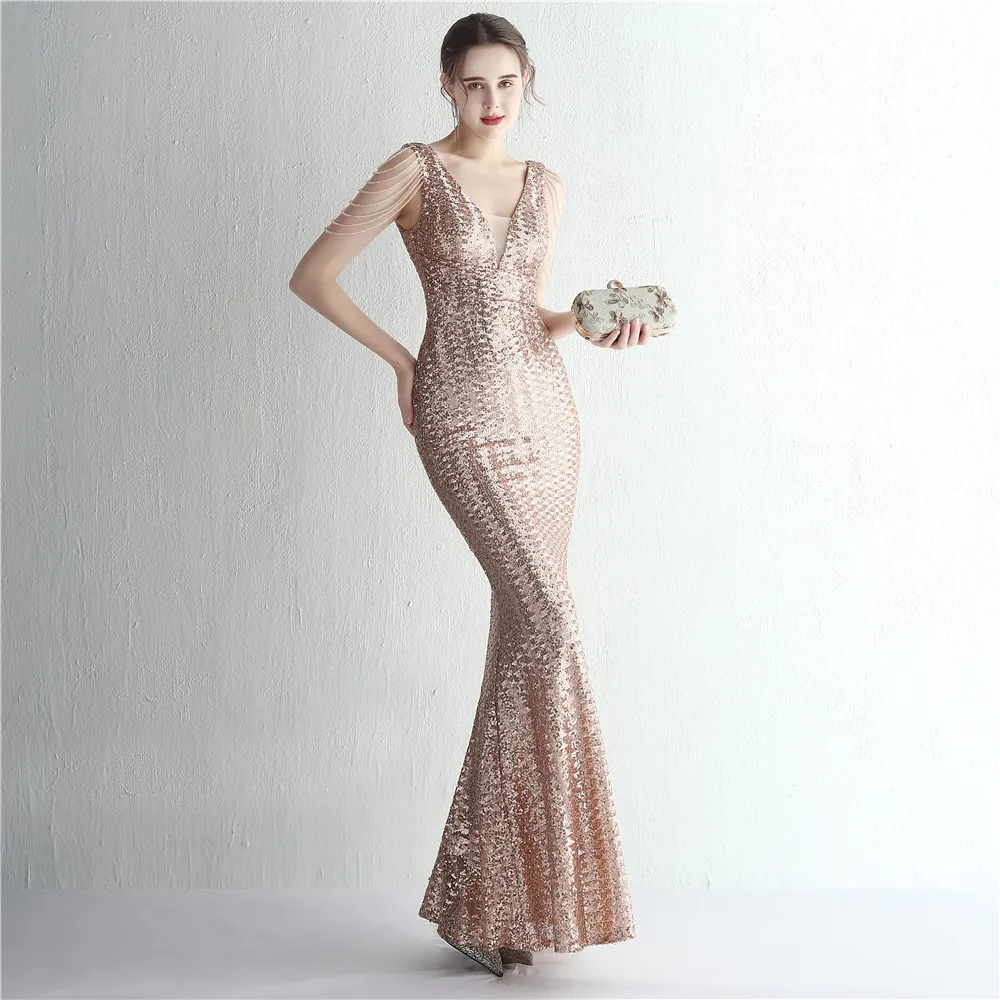 nightway beaded 1920s party evening maxi fishtail dress Vintage Beaded Feather Prom Dresses with Slit Mermaid 1920s Evening Dress 22132 Emerald / US6