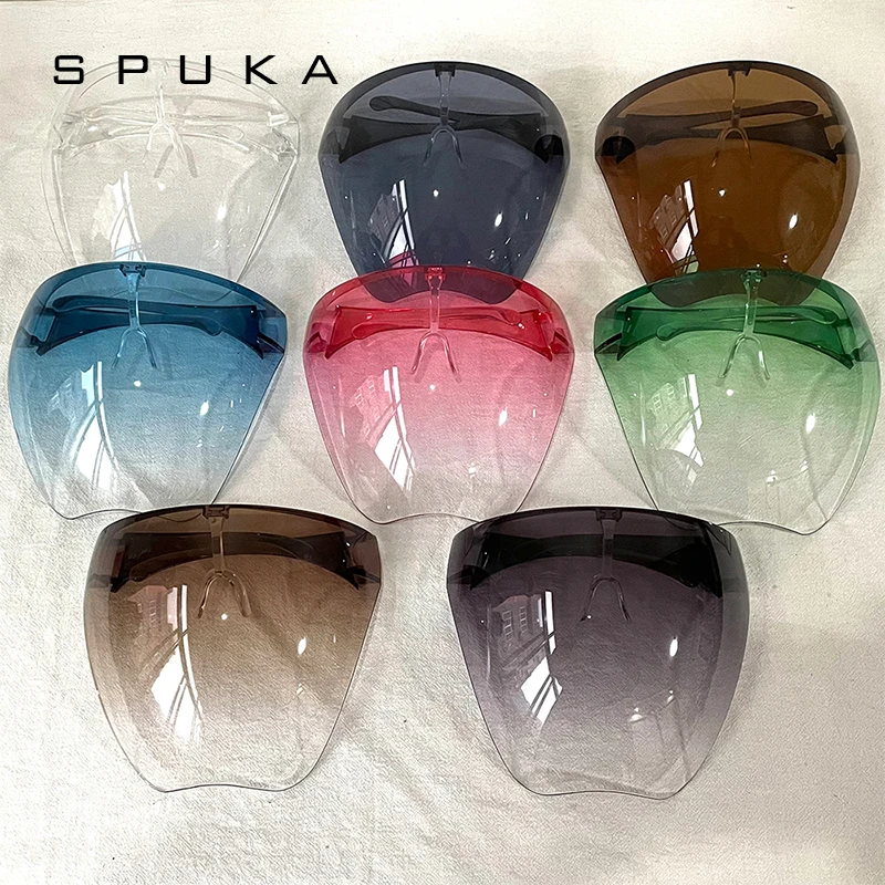 SPUKA Womens Mens Face Shiled Glasses Men Women Safety Anti Fog Visor Sports Sunglasses Anti-Spray SPK05