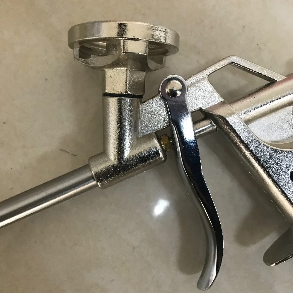 Из искусственной кожи цвета «металлик» пистолет для монтажной пены Профессиональный пистолет для монтажной пены