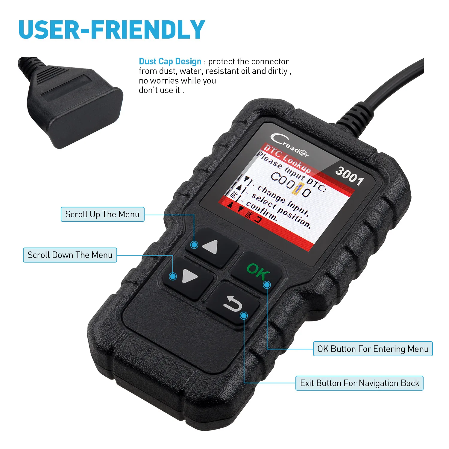 full obd2 scanner obd eobd auto code reader car diagnostic tools for car programming