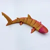 22cm long red gold shark