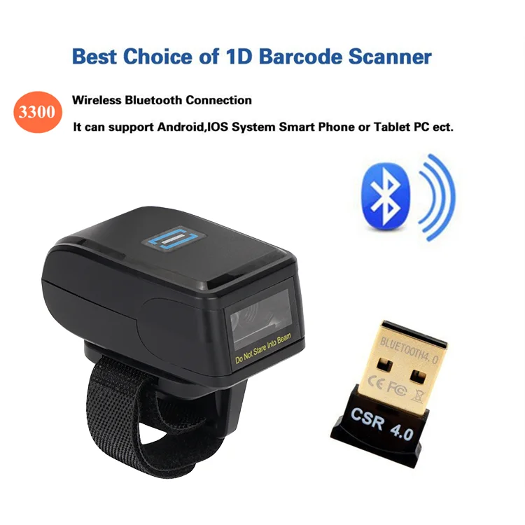 Wireless Bluetooth & 2.4G Mini Laser Barcode Scanner – Portable, 120 Scans/sec, 5000mAh Battery 8 thumbnail image
