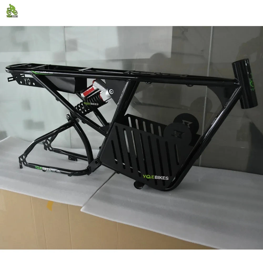 Black Super Full Suspension Ebike 73 Rx Frame Electric Bike Bicycle