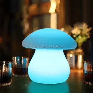LED Mushroom Lawn Light Outdoor Waterproof IP65 Plastic Body Decorative Garden Lamp for Pathway/Yard/Landscape