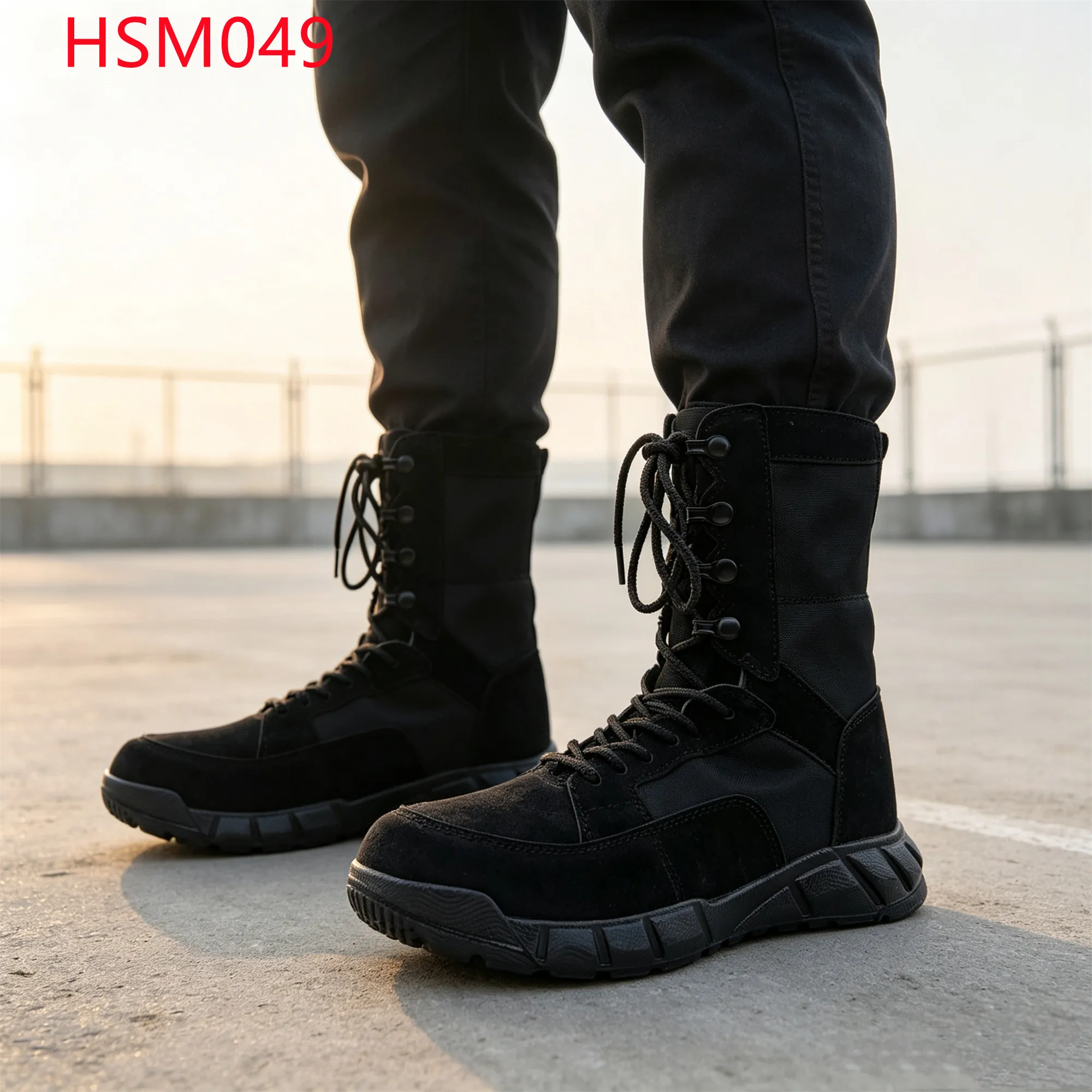LXG,Field Research Quick-Dry Stretch Fabric Design Hua Singh Combat Boots Shockproof PU Outsole Tactical Gear Boots HSM049