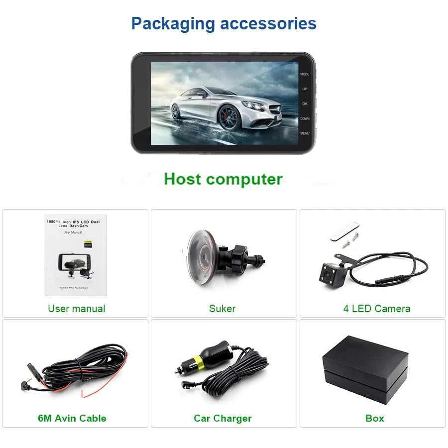1440p 170 Car Camera Recorder Streaming Video Full HD 1080p Dashcam Camera Rear View Mirror Monitor Dashboard Car Dvr