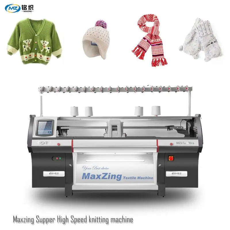 MaxZing Hair Band Making Machine with Competitive Price Sweater Hat Scarf Knitting Machine