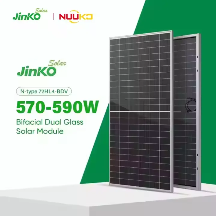 Jinko Tiger Neo N-Type Solar Panel 550W - 590W, Bifacial Mono