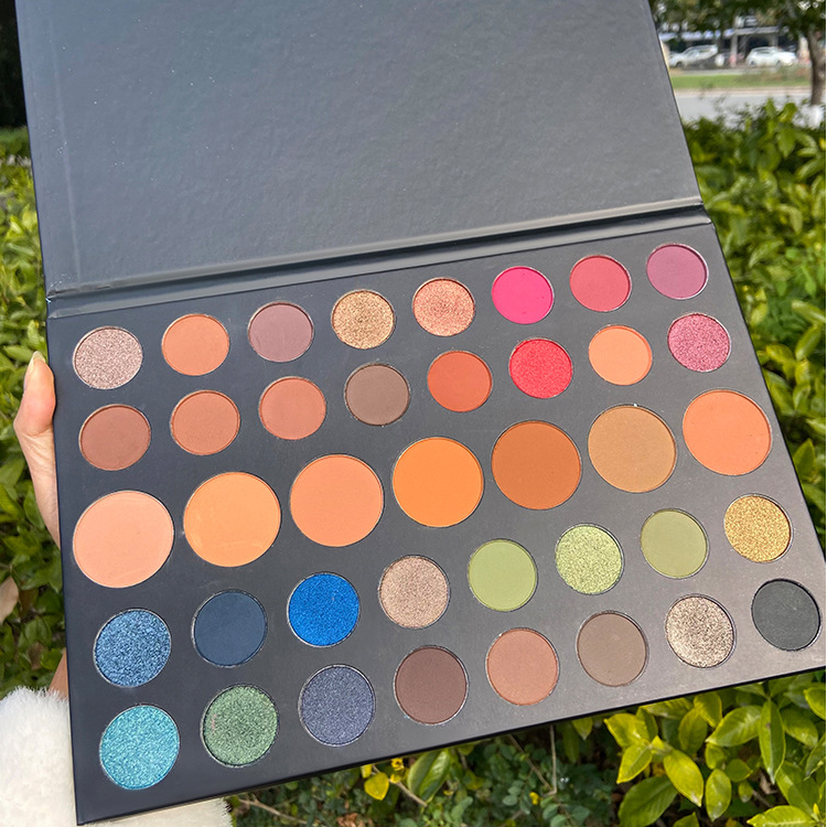 
 39 оттенков бумажные тени для век Палитра жемчужные легкие матовые яркие пудры водостойкие легкие цветные тени для век с индивидуальным логотипом  