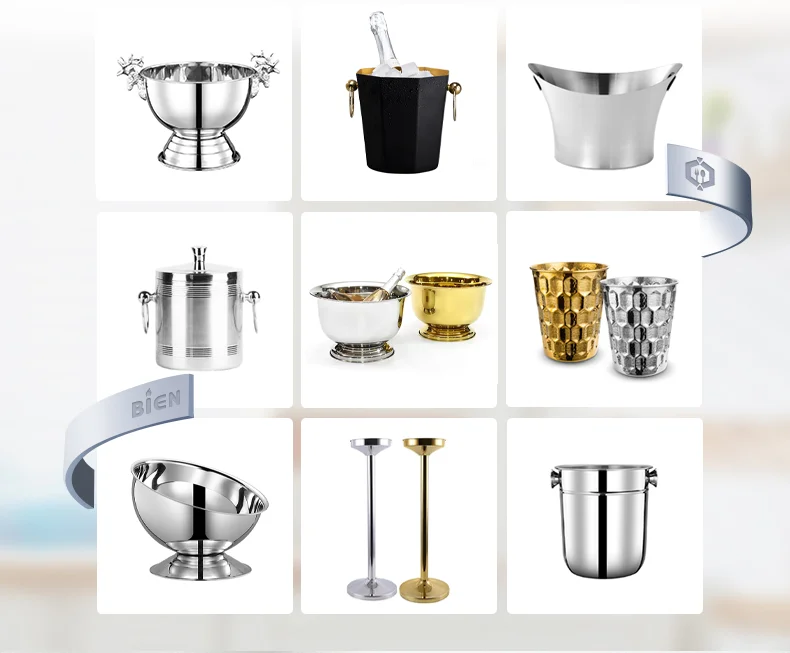 Bien Factory Ice Buckets For Parties Stainless Steel Champagne Bucket