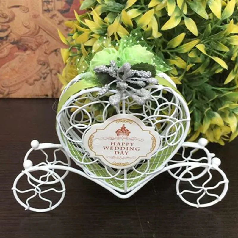 5 Scatoline Bomboniere Carrozza Di Cenerentola - Metalliche Per Matrimoni E Compleanni - 5