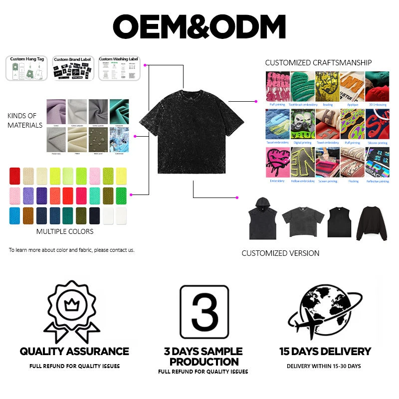 High Quality Cotton Streetwear Rhinestone Cropped T Shirts Custom Heavyweight Graphic Distressed Oversized T-Shirt for Men gallery 4