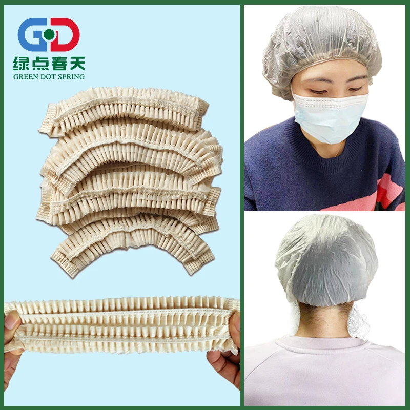 Biodegradable Disposable Cornstarch Waterproof Pla Shower Cap Hair Cap
