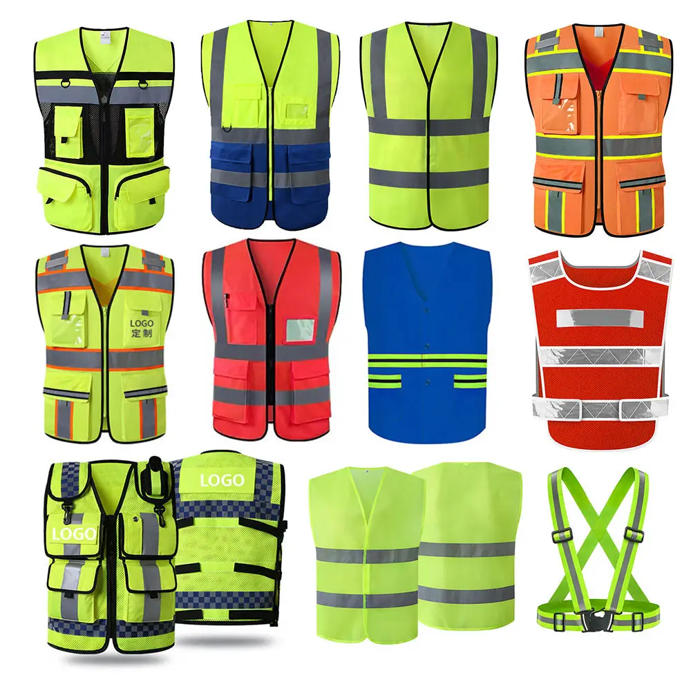 High Visibility Safety Vests - Customizable Reflective Jackets