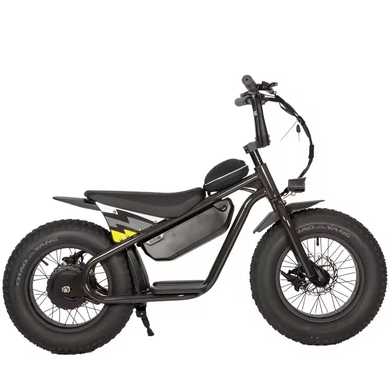 Kids Electric Bike 36V 48V Rear Moto Bike Electric Bicycle Hybrid Hot Sale  Motorcycles Electric for Children