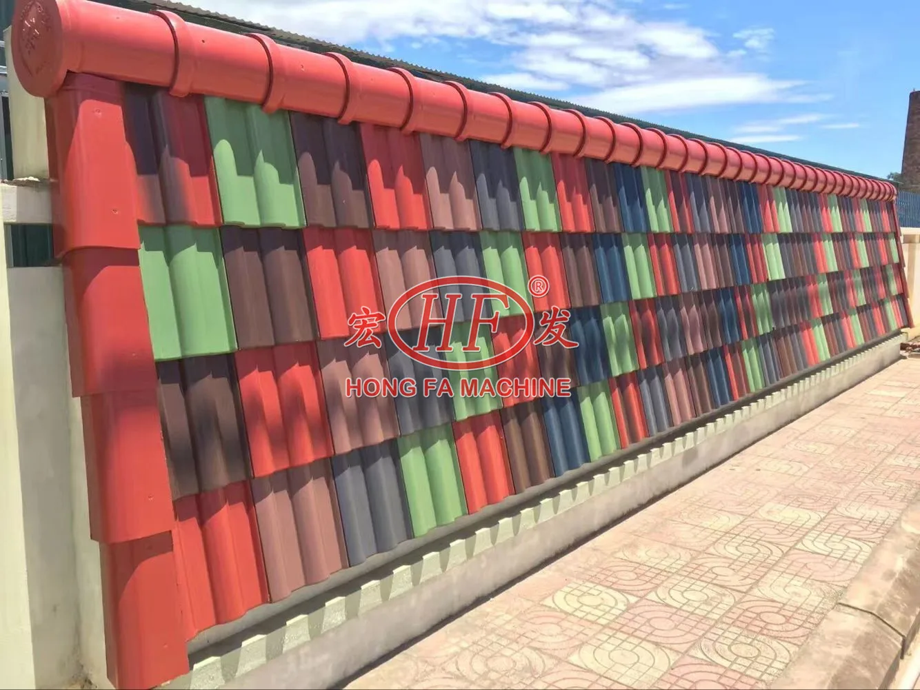 New Design Concrete Spanish Color Roof Tile Making Machine Cement Roof Tile Machine Terrazzo Floor Tile Machine