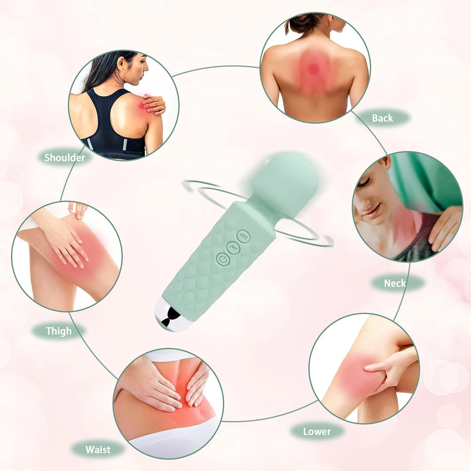 Free Custom Box - 20 Modes Strong Vibration Upgraded Mini Vibrator Usb Charging Handheld Body Massager Clit G-Spot Vibrators