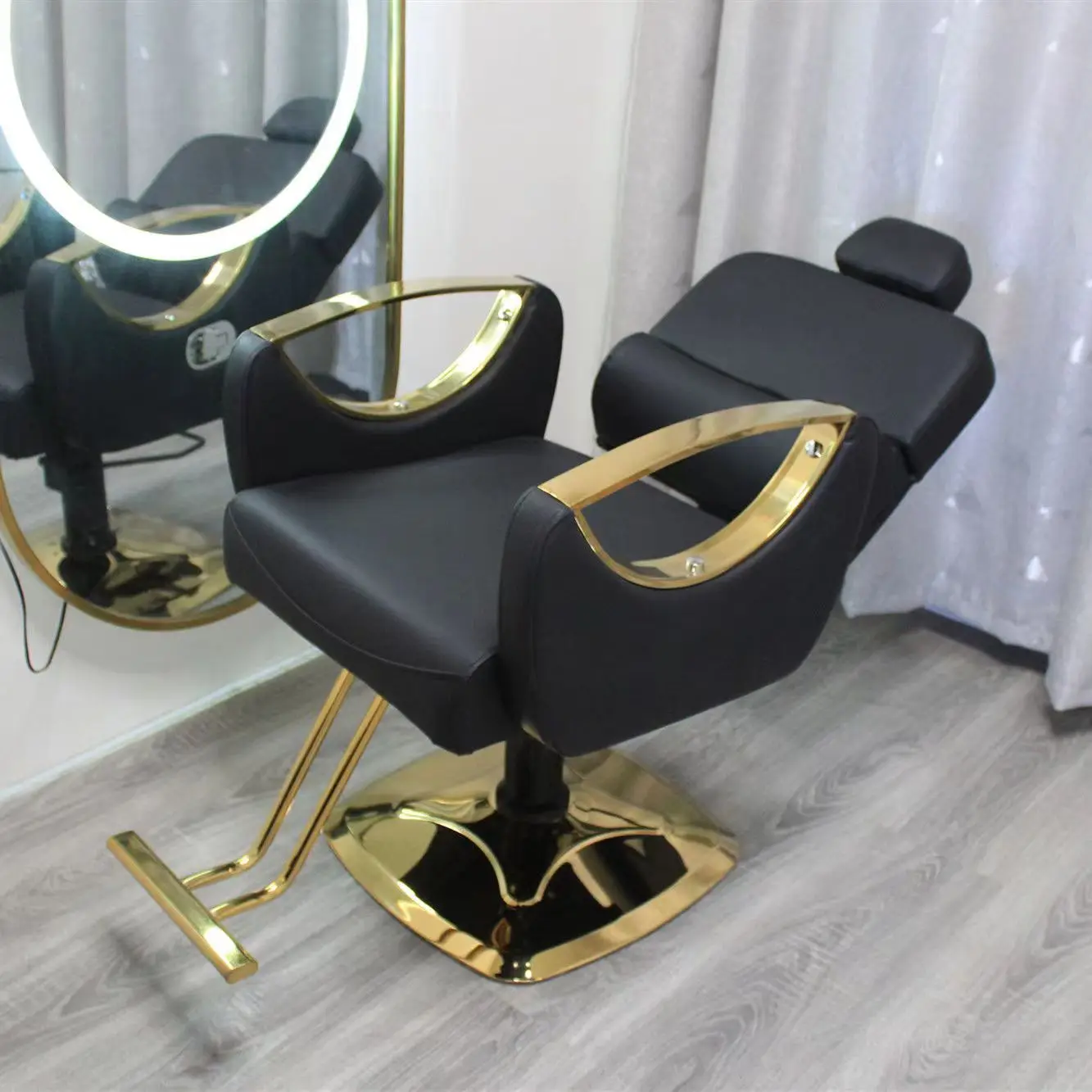 Salon Hydraulic Footrest Portable Beauty Chair Hair Salon