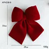 Burgundy bow (large size)