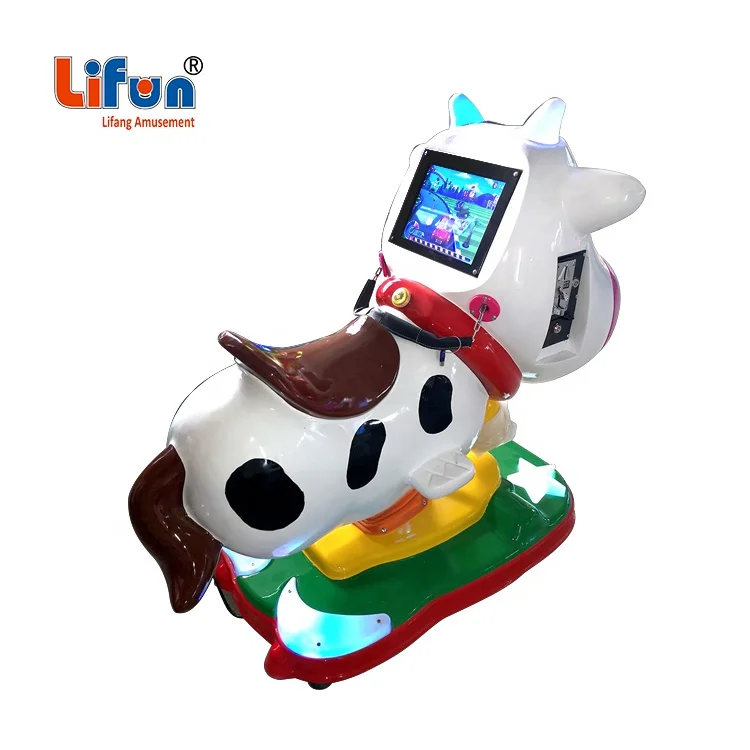 Animal Type Coin Operated Indoor Kids Amusement Swing Rides Game Machine Fiberglass Kiddie Ride for Sale