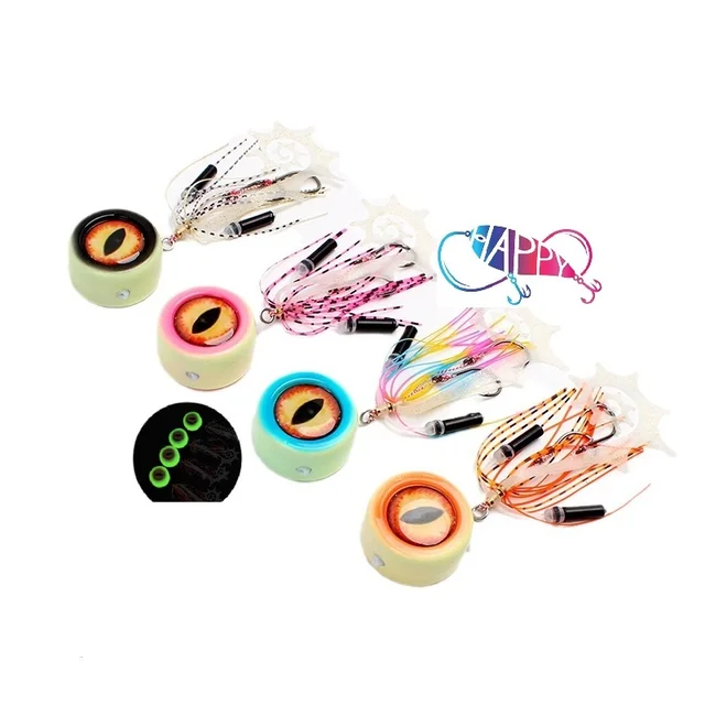 80g 120g 150g 200g trolling jigging metal slow jig head with rubber skirts luminous glow japan salt water marlin inchiku lures