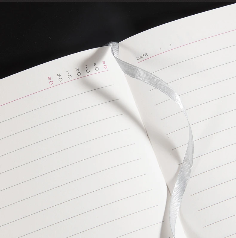 Promotion custom logo pu leather cover agenda notebook for office school gift notebooks