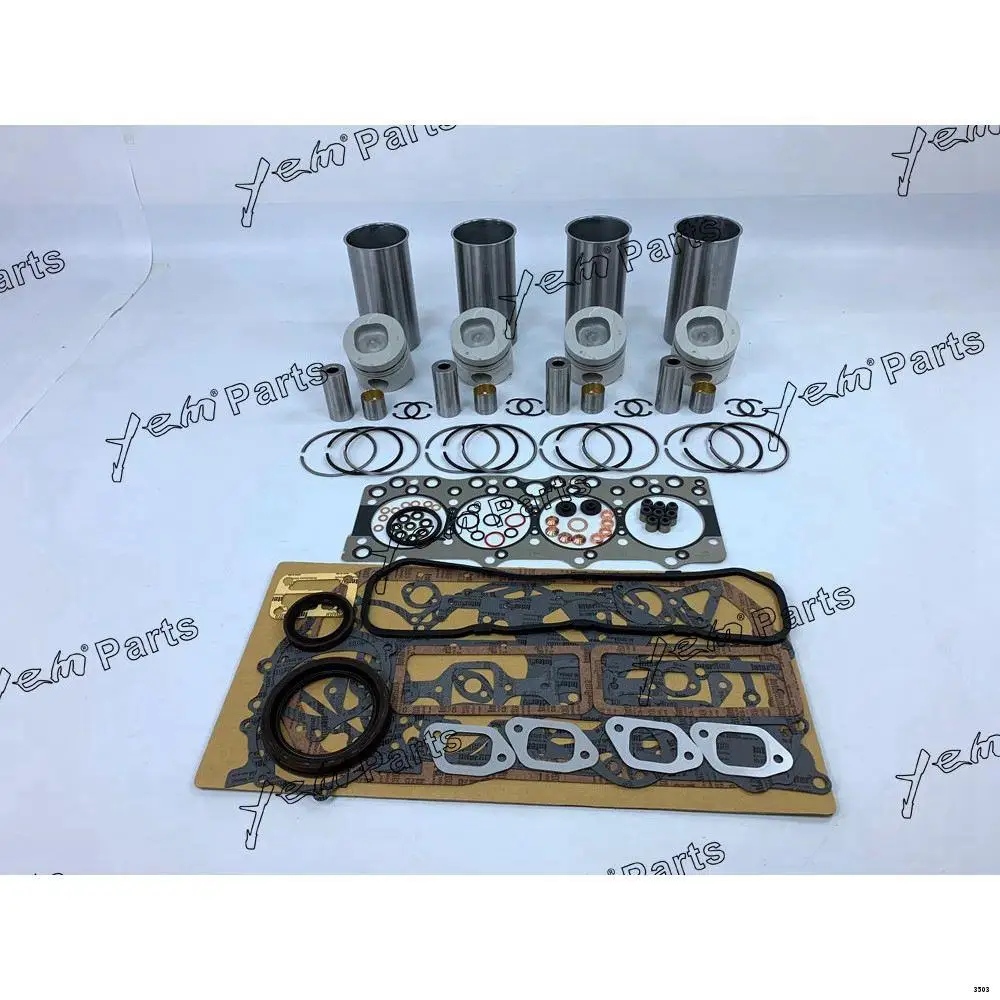 New Machinery Engine 4BD1 Engine Rebuild Kit With Cylinder Gaskets Piston Rings Liner for Isuzu