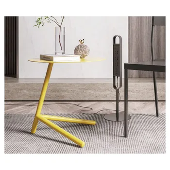 Modern Minimalist Room Home Office Furniture Sofa Bed Metal Coffee Side Table Mobile Small Bedside Cabinet