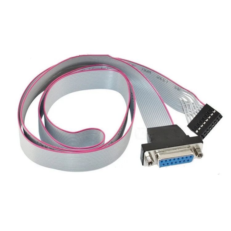 Manufacture Wire Harness  Assemblies IDC to HDB 15 Pin Flat Cable