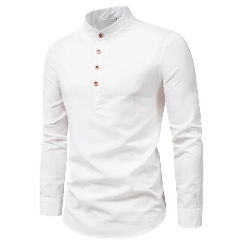 Männer Hemden, 2023 USA Heißer Stil Herbst Casual Shirts Für Männer V-ausschnitt Männer Langarm Shirt448_voghion.com