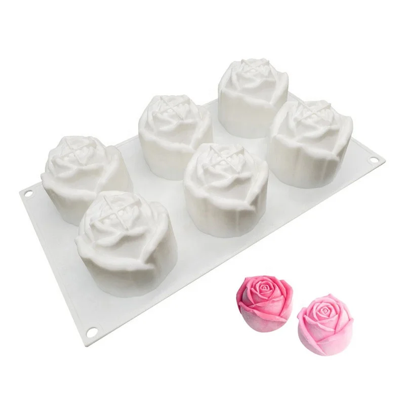 Wedding Cake Silicone Mold Rose Flower Petals Fondant Cupcake Decor Mould Tool 