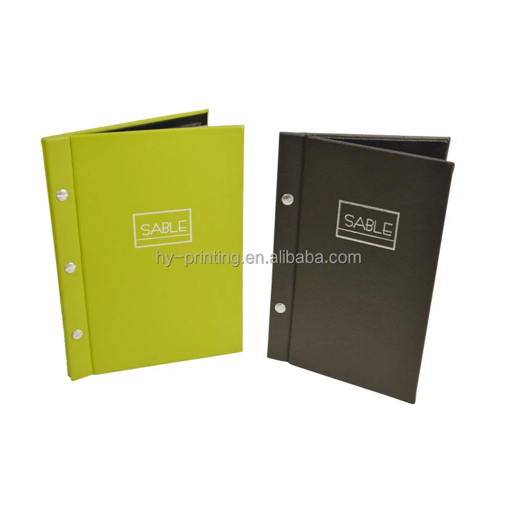 Customized Cloth Covered Casebound Screw Post Binding Portfolio