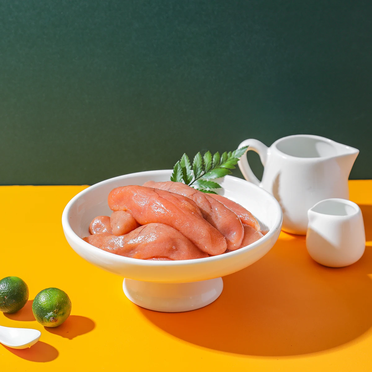 Spicy Alaska Pollock Roe Strips Omega-3 Source Sushi Roll Filling HACCP Compliant Wholesale Bulk Trade 1kg