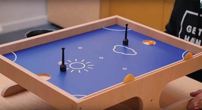 
Персонализированная супер Веселая фанера Klask, настольная игра для 2 игроков 