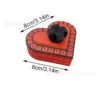 10cm red box black ribbon red screw