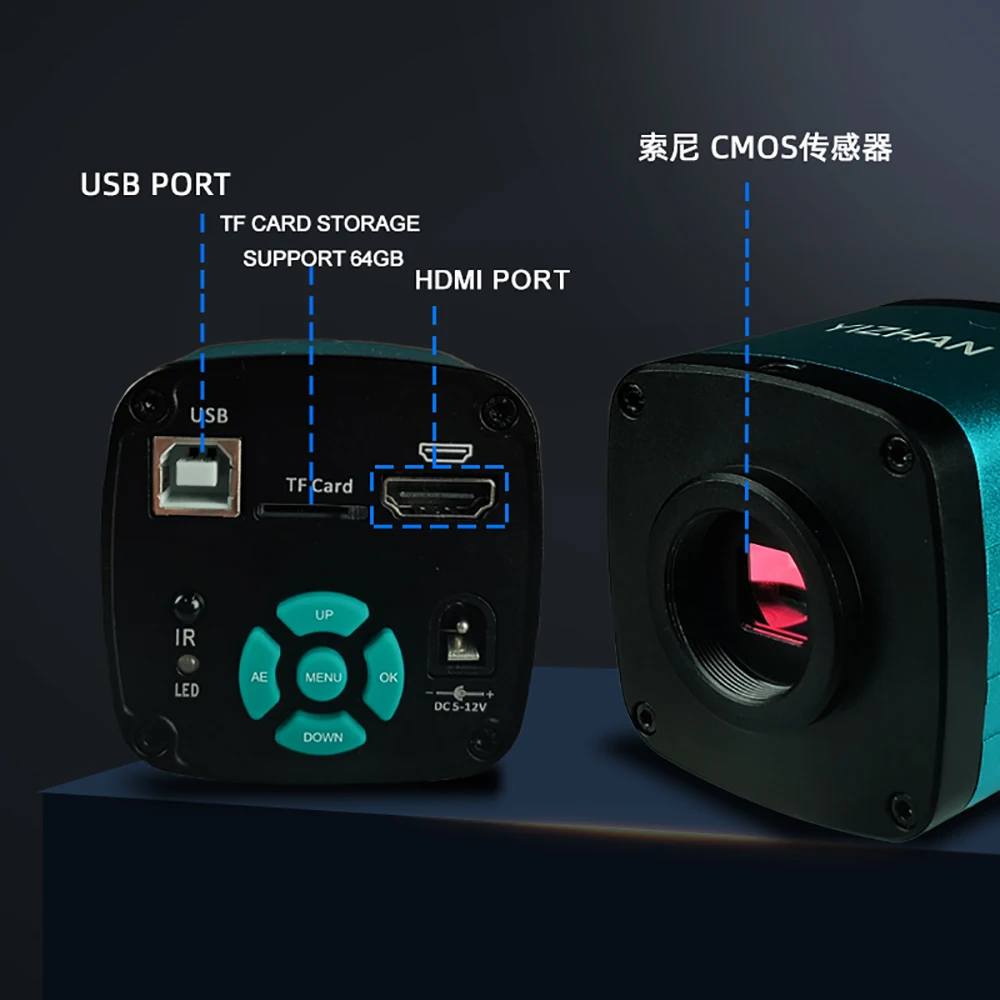 ①机本体メメモリ Yizhan 48mp 4k C Mount Lens Digital Microscope Camera For Lcd