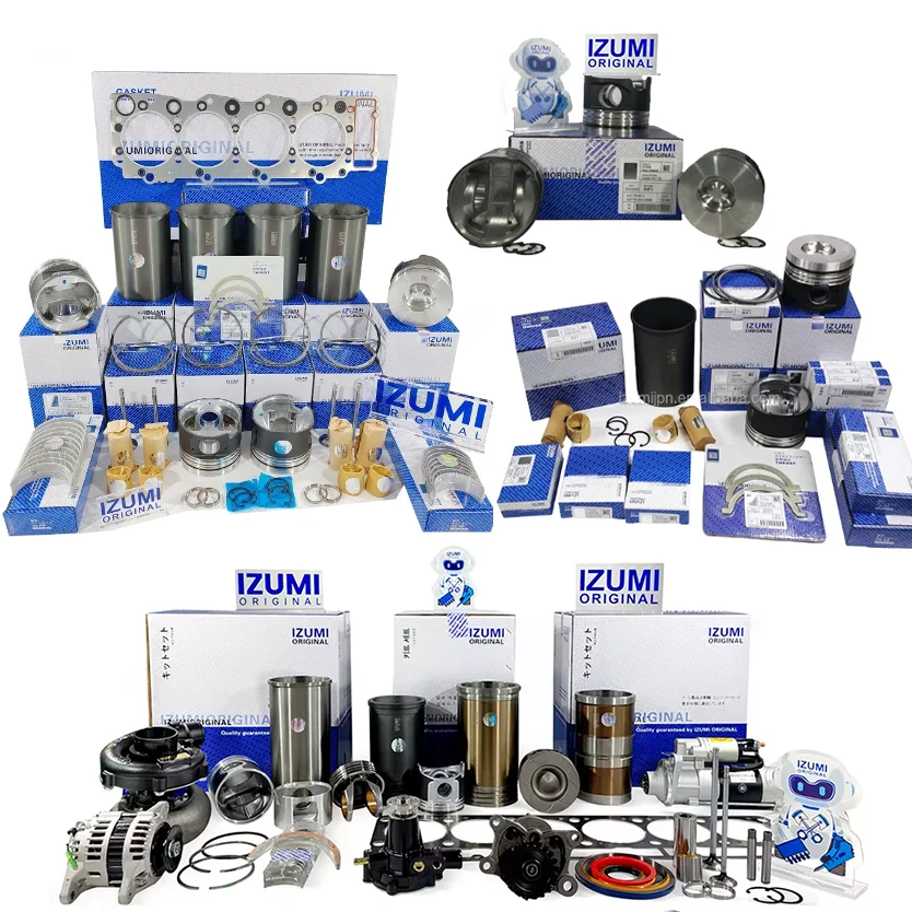 IZUMI ORIGINAL 4HF1 4HL1 Детайли за дизелов двигател — комплект за преобзавдане, ремонт и подмяна на цилиндрични гильзи ЗА ISUZU