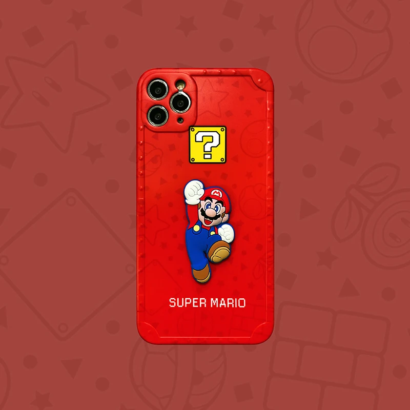 For Apple Iphone Xr Xs Max Tpu Silicone Cases Anti-fall Cartoon Super Mario  For Iphone 7 8 Plus 11 12 Pro Max Protective Cover - Buy Mobile Phone Bags  & Cases,Tpu Clear
