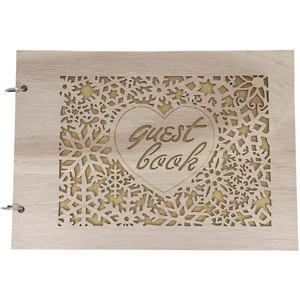 Customized A5 Spiral Bound Wedding Guest Book with Logo Hardcover Guestbook for Sign-In at Weddings and Funerals