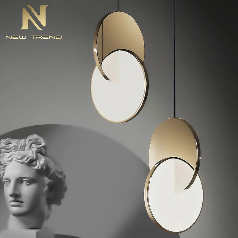 DXZP01 미니멀리스트 북유럽 모던 거실 인테리어용 15W LED 샹들리에 펜던트 조명