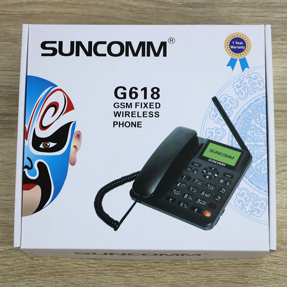 Wireless Desktop phone SUNCOMM G618 FM call Mute MP3 Music Playback  GSM Dual sim Fixed wireless phone