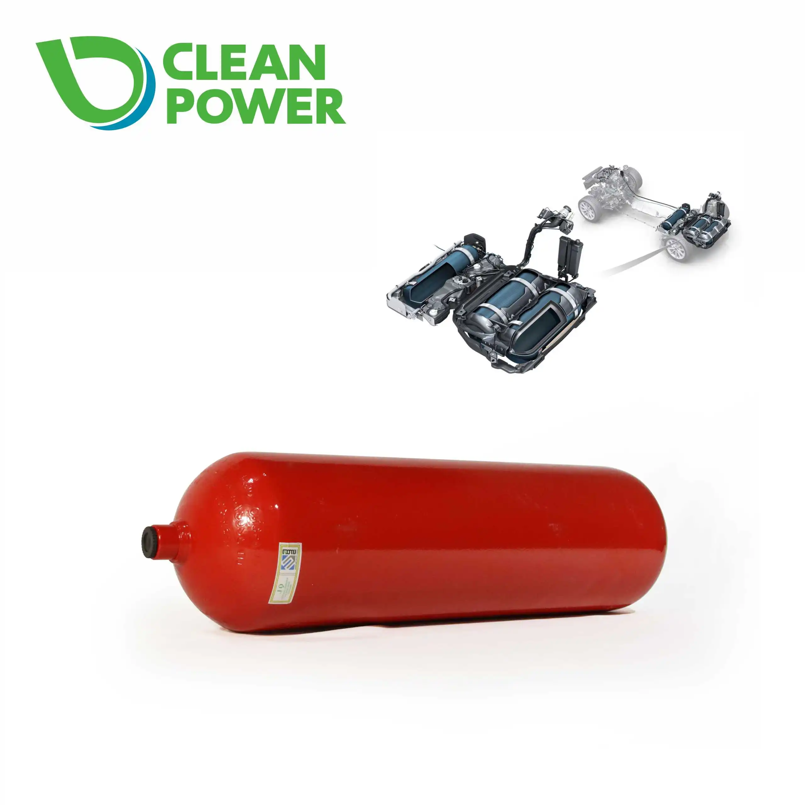 High Pressure CNG Type 180L Seamless Steel CNG Gas Cylinder Used for CNG Vehicles