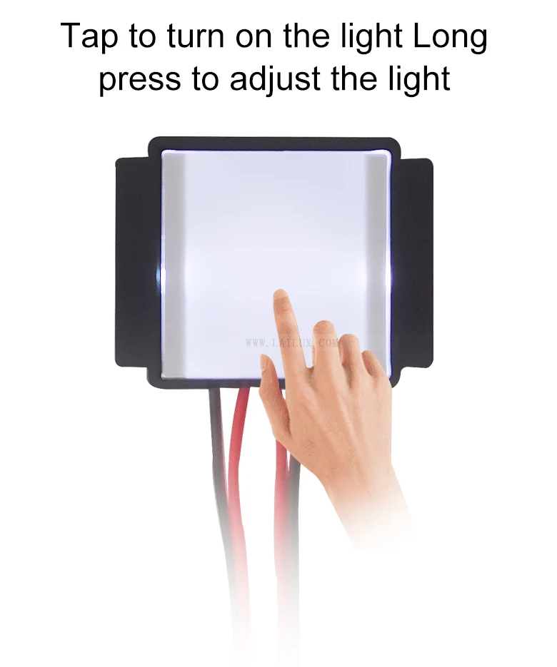 Led Mirror Switch Dc12v 24v 36w Smart Dimmable Touch Sensor Switch One Color 3 Color Bathroom