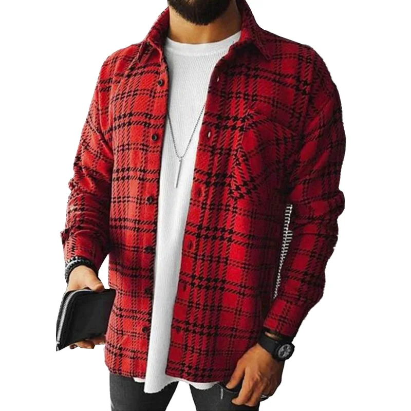 Großhandel Extra Hochwertiges Polyester Frühling Herbst Winter Langarm Mehrfarbiges Design Freizeithemd Für Männer138_voghion.com